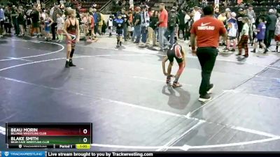 92 lbs Quarterfinal - Blake Smith, Bear Cave Wrestling Club vs Beau Morin, Billings Wrestling Club