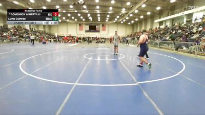 285 lbs Champ. Round 1 - Domonick Albertilli, Nassau Community College vs Luke Coffin, Brockport