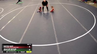 Round 2 - Braylee Botler, New Prague Wrestling vs Dottie Huff, Centennial Youth Wrestling