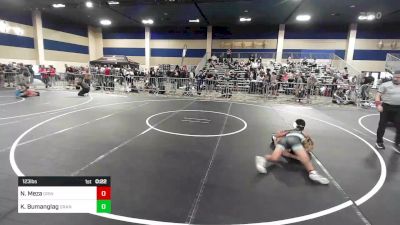 123 lbs Consi Of 32 #2 - Noah Meza, Grindhouse WC vs Keoni Bumanglag, Granite WC