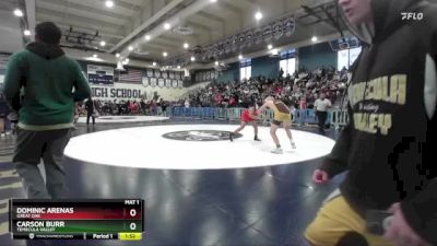 150 lbs Quarterfinal - Carson Burr, Temecula Valley vs Dominic Arenas, Great Oak