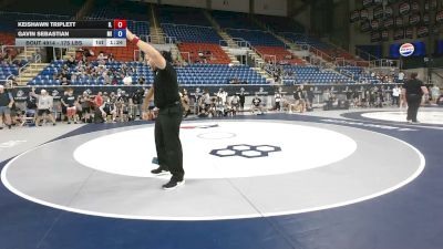 175 lbs Champ. Rd Of 16 - Keishawn Triplett, Illinois vs Gavin Sebastian, Michigan