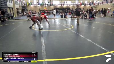 120 lbs Cons. Round 3 - Garrett Evans, Sebolt Wrestling Academy vs Christopher Lawson, Iowa