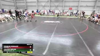 126 lbs Semis & 3rd Wb (16 Team) - Joaquin Moralez, Arkansas vs Colton Weiler, Wisconsin Blue