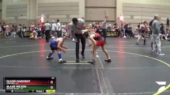 92 lbs Round 3 (6 Team) - Blaise Wilson, Belding Black vs Oliver Maidment, Ares Red