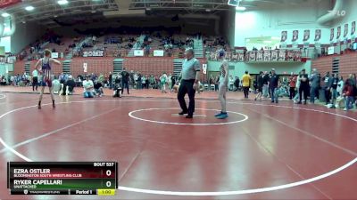 138 lbs Quarterfinal - Ezra Ostler, Bloomington South Wrestling Club vs Ryker Capellari, Unattached