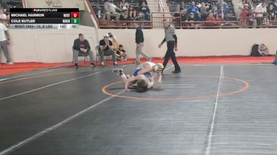 75_B lbs Round Of 64 - Michael Harmon, NorthWestern vs Cole Butler, Mount Pleasant