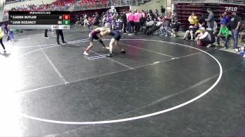 100 lbs Cons. Round 4 - Liam Scearcy, IronHawk Wrestling Academy vs Caden Butler, Arlington Eagles