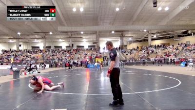 Girls 152 lbs Cons. Round 3 - Briley Lively, Knoxville Halls High School vs Marley Harris, Warren Co. High School