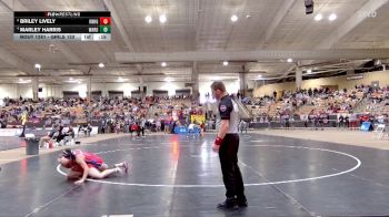 Girls 152 lbs Cons. Round 3 - Briley Lively, Knoxville Halls High School vs Marley Harris, Warren Co. High School