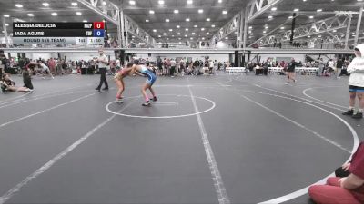 110 lbs Round 5 (6 Team) - Alessia DeLucia, Razor PinkWave vs Jada Agurs, Team Diamond Fish