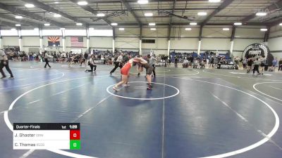 215 lbs Quarterfinal - Justus Ghaster, Grindhouse WC vs Carson Thomas, Redskin Wrestling