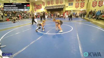 75-82 lbs Rr Rnd 5 - Addilyn Ashton, Bartlesville Wrestling Club vs Madalynn Turman, Vian Wrestling Club