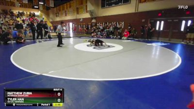 63 lbs Champ. Round 1 - Matthew Zubia, Peterson Grapplers vs Tyler Han, So Cal Hammers