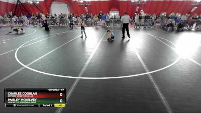 67 lbs Round 3 - Paisley McKelvey, Lancaster Wrestling Club vs Charlee Coghlan, Express Wrestling Club