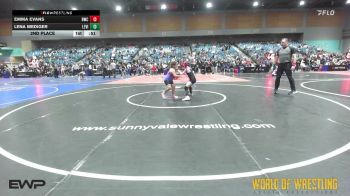 2nd Place - Emma Evans, Bartlesville Wrestling Club vs Lena Mediger, Levici Prep