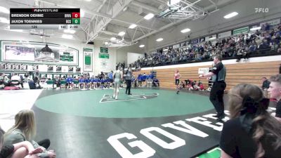 126 lbs Placement Matches (8 Team) - Jaxon Toennies, Rapid City Stevens vs Brendon Oehme, Brandon Valley