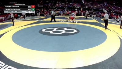 D2-165 lbs Quarterfinal - Hunter Dietrich, Minerva vs Aiden Stecker, Salem