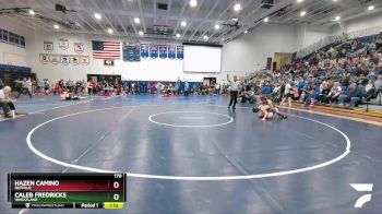 170 lbs Quarterfinal - Hazen Camino, Buffalo vs Caleb Fredricks, Wheatland