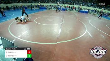 75 lbs Quarterfinal - Kieran Blake, R.A.W. vs Uriah Warfield, Oklahoma Wrestling Academy