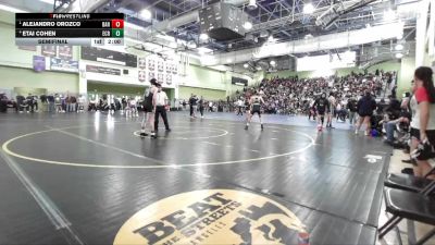 120 lbs Semifinal - Alejandro Orozco, BANNING vs Etai Cohen, El Camino Real