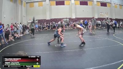 115 lbs Quarterfinal - Tripp Calcutt, KC Elite Trainng Center vs Tillman Rickett, Ninety Six Wildcats