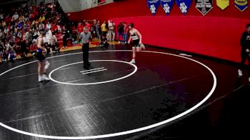 114 lbs Champ. Round 2 - Nathan Cox, Claysburg Kimmel Hs vs Greyson Morris, Albert Gallatin Hs