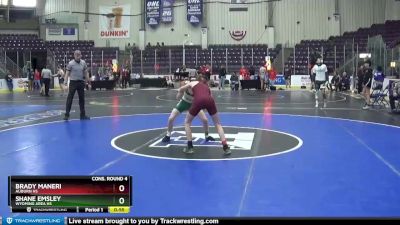 102 lbs Cons. Round 4 - Brady Maneri, Auburn HS vs Shane Emsley, Wyoming Area Hs