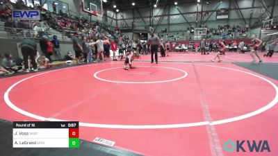 85 lbs Round Of 16 - Josey Voss, Skiatook Youth Wrestling vs Anson LeGrand, Sperry Wrestling Club