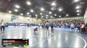 132 lbs Cons. Round 3 - Ethan Nava, Ridgeview vs Xavier Saldivar, Bullard