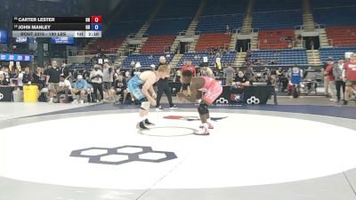 190 lbs Cons. Sub-quarters - Carter Lester, Ohio vs John Manley, Ohio