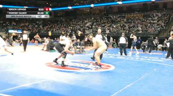 215 Class 3 lbs 3rd Place Match - Brock Lepage, Helias Catholic vs Porter Talbot, Willard