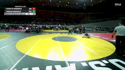 4A/3A/2A/1A Girls 135 Semifinal - Kenadi Bonfield, Colton Girls vs Katelyn Wiseman, Riverside (Boardman) Girls