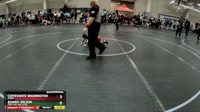 45 lbs Quarterfinal - Chiyevante Washington, Smwp vs Bowen Wilson, Fort Hill Mat Club