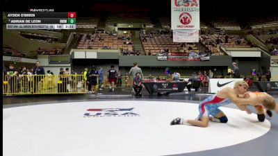 Cons. Round 5 - Ayden O'Brien vs Adrian De Leon, Redwood High School Wrestling