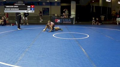 117 lbs Quarters - Brecken Grav, Berge Elite Wrestling Academy vs Ryker Heishman, Big Game Wrestling Club