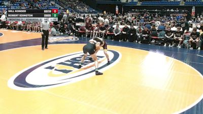 157 lbs Quarterfinals (8 Team) - Will Konder, Lombard (Montini) vs Robert Edington, Edwardsville (H.S.)