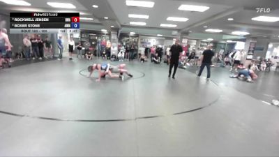 100 lbs Round 3 - Rockwell Jensen, Hammers Wrestling Academy vs Boxer Stone, All In Wrestling Academy
