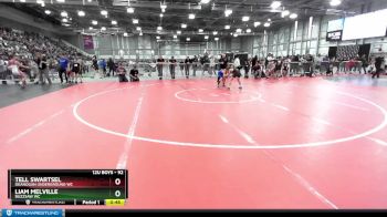 92 lbs Quarterfinal - Liam Melville, Buzzsaw WC vs Tell Swartsel, Okanogan Underground WC