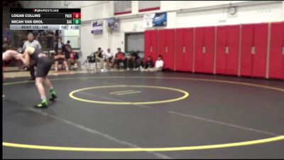 149 lbs Cons. Round 3 - Micah Van Grol, Santa Ana College vs Logan Collins, Palomar College