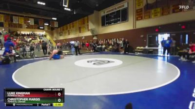 285 lbs Cons. Round 3 - Christopher Margis, Temescal Canyon vs Luke Kingman, Murrieta Valley