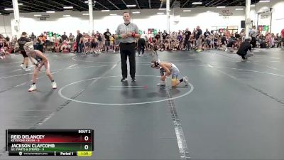 56 lbs Round 1 (6 Team) - Reid Delancey, Keystone Krush vs Jackson Claycomb, U2 Starts & Stripes