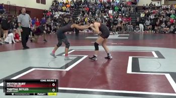 135 lbs Cons. Round 2 - Peyton Burt, Waterloo West vs Tabitha Skyles, North Scott