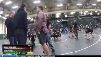 70 lbs Round 1 (6 Team) - Evan Woehrer, Columbus Wrestling Organization vs Ben Frame, Midwest Destroyers