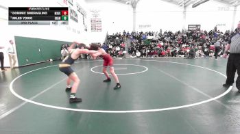 120 lbs 3rd Place - Dominic Smeraglino, Masuk vs Miles Yorio, RHAM