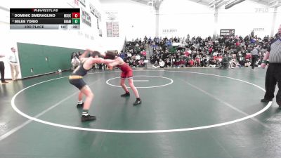 120 lbs 3rd Place - Dominic Smeraglino, Masuk vs Miles Yorio, RHAM