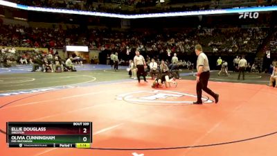 100 Class 1 lbs Quarterfinal - Olivia Cunningham, Mid-Buchanan vs Ellie Douglass, Sikeston