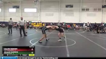 106 lbs Round 3 (6 Team) - Calvin Werden, Western Reserve vs Keagan Barrick, Nauman Black