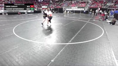 D1-285 lbs Cons. Round 1 - Brok Carolfi, Marshfield vs Hunter Szyszkiewicz, Mukwonago