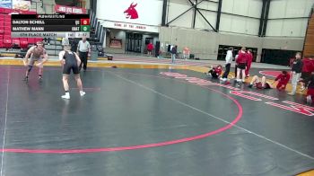 174 lbs 5th Place Match - Dalton Schell, Quincy vs Mathew Mann, Unattached